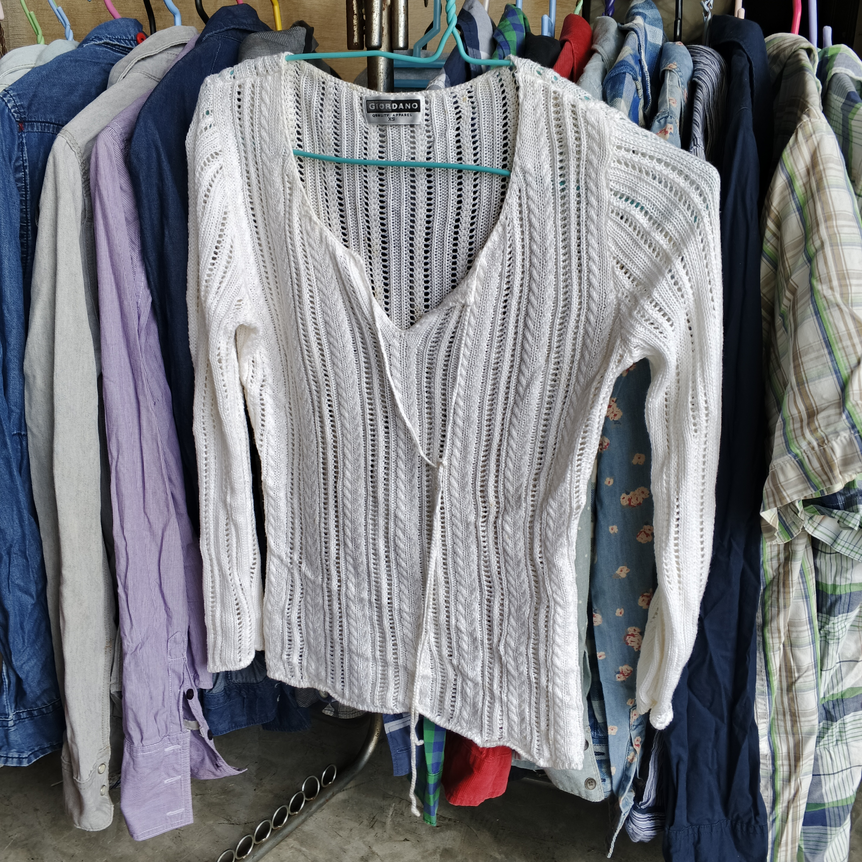 เสื้อแขนยาวคอวี