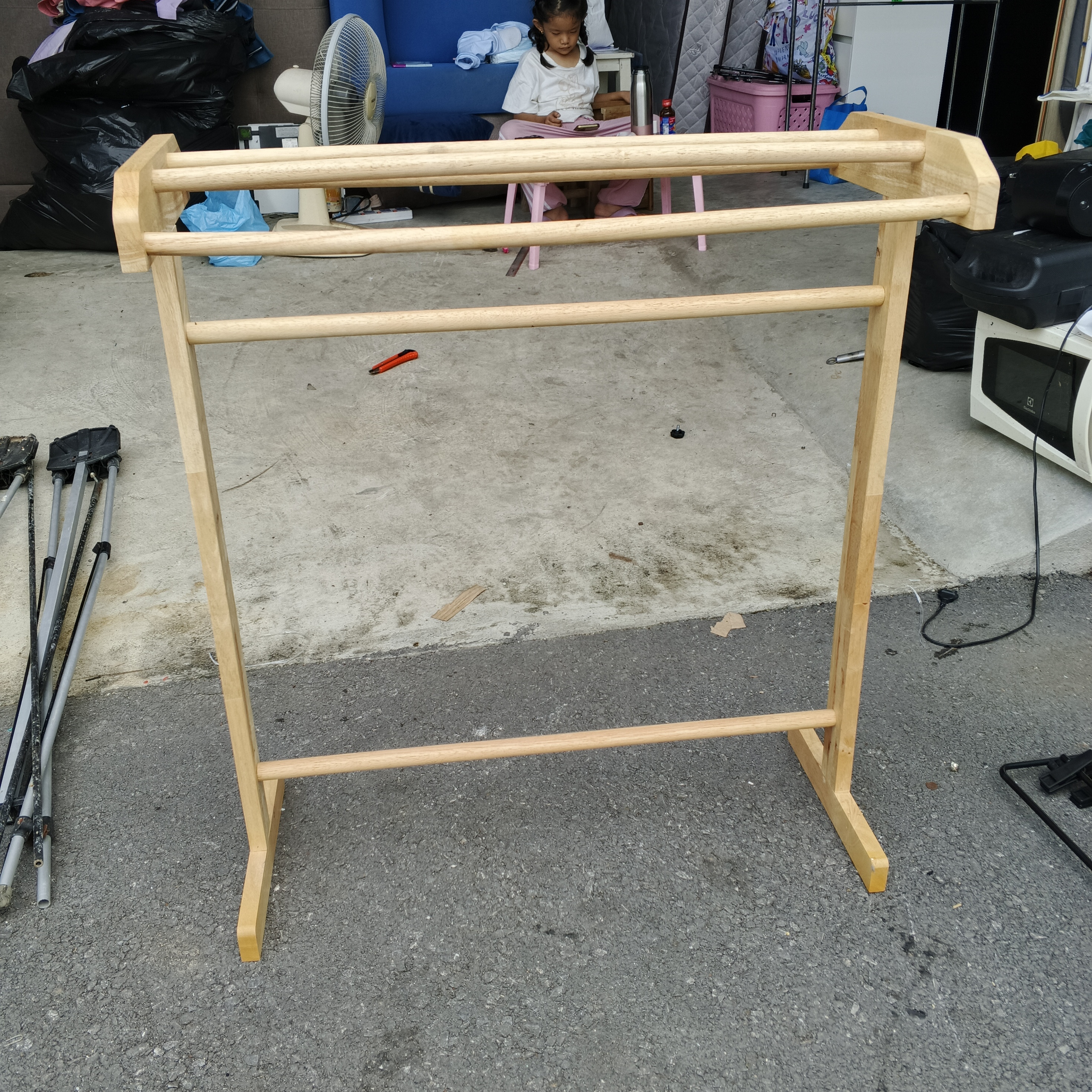 ราวแขวนผ้าแบบไม้