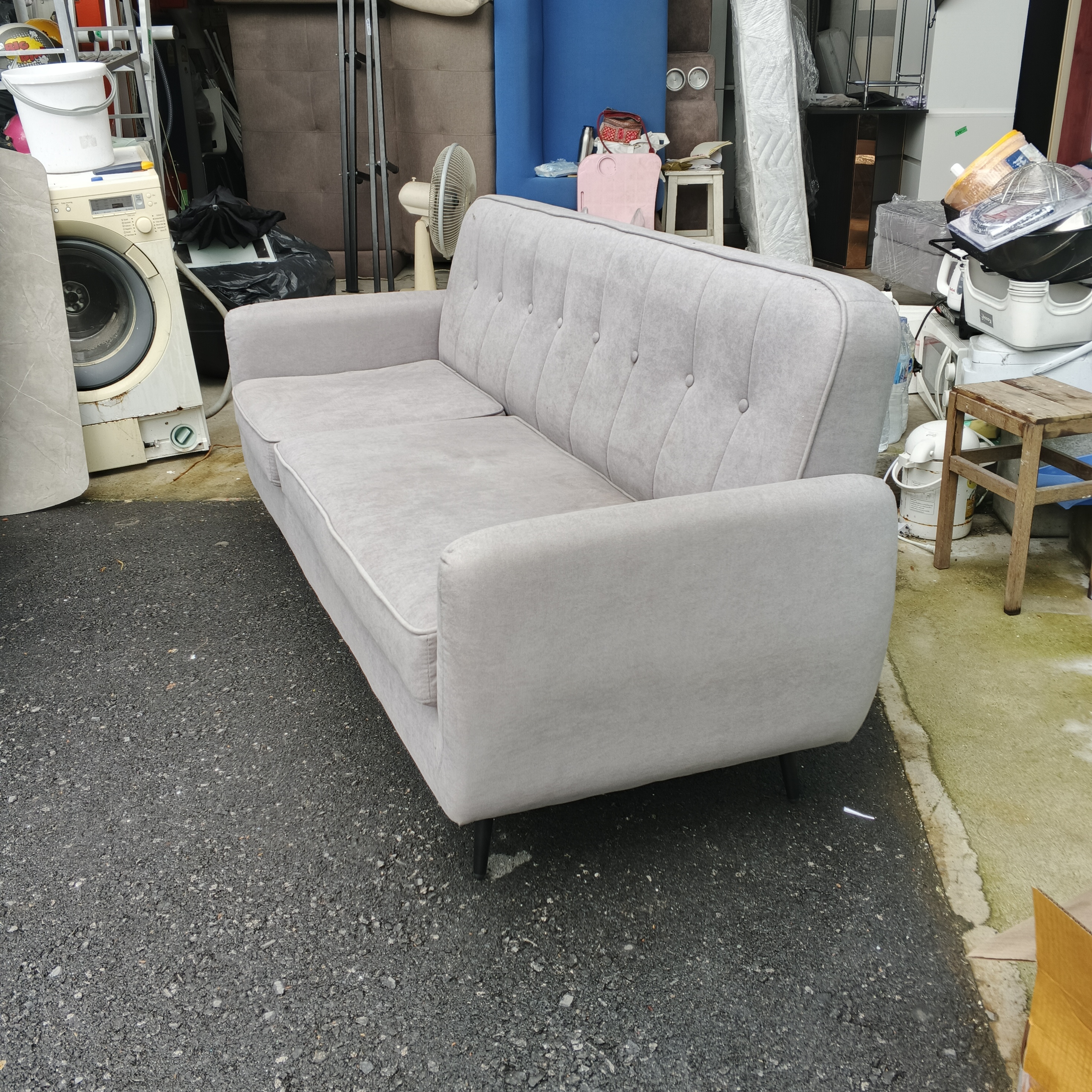 โซฟาผ้าL-SHAPEรุ่นดาฟเน่สีเทา