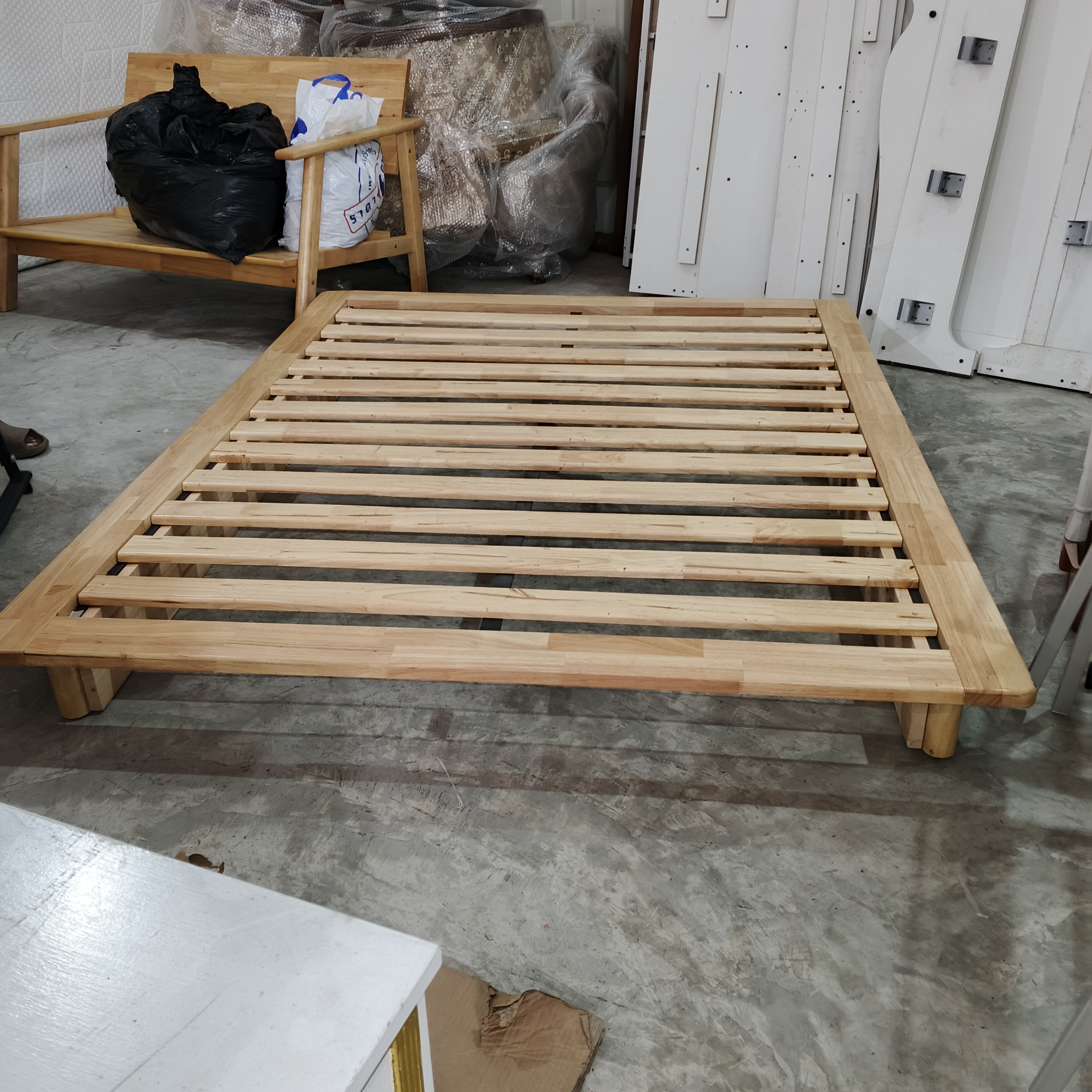 โครงเตียงไม้สไตล์มินิมอล